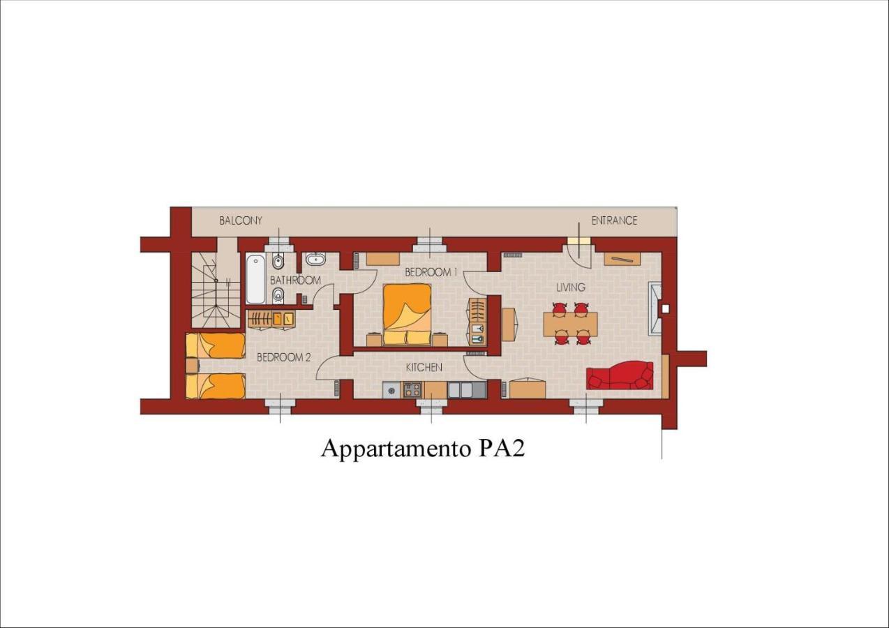 Apartmán Palazzo Barbo Pumenengo Pokoj fotografie
