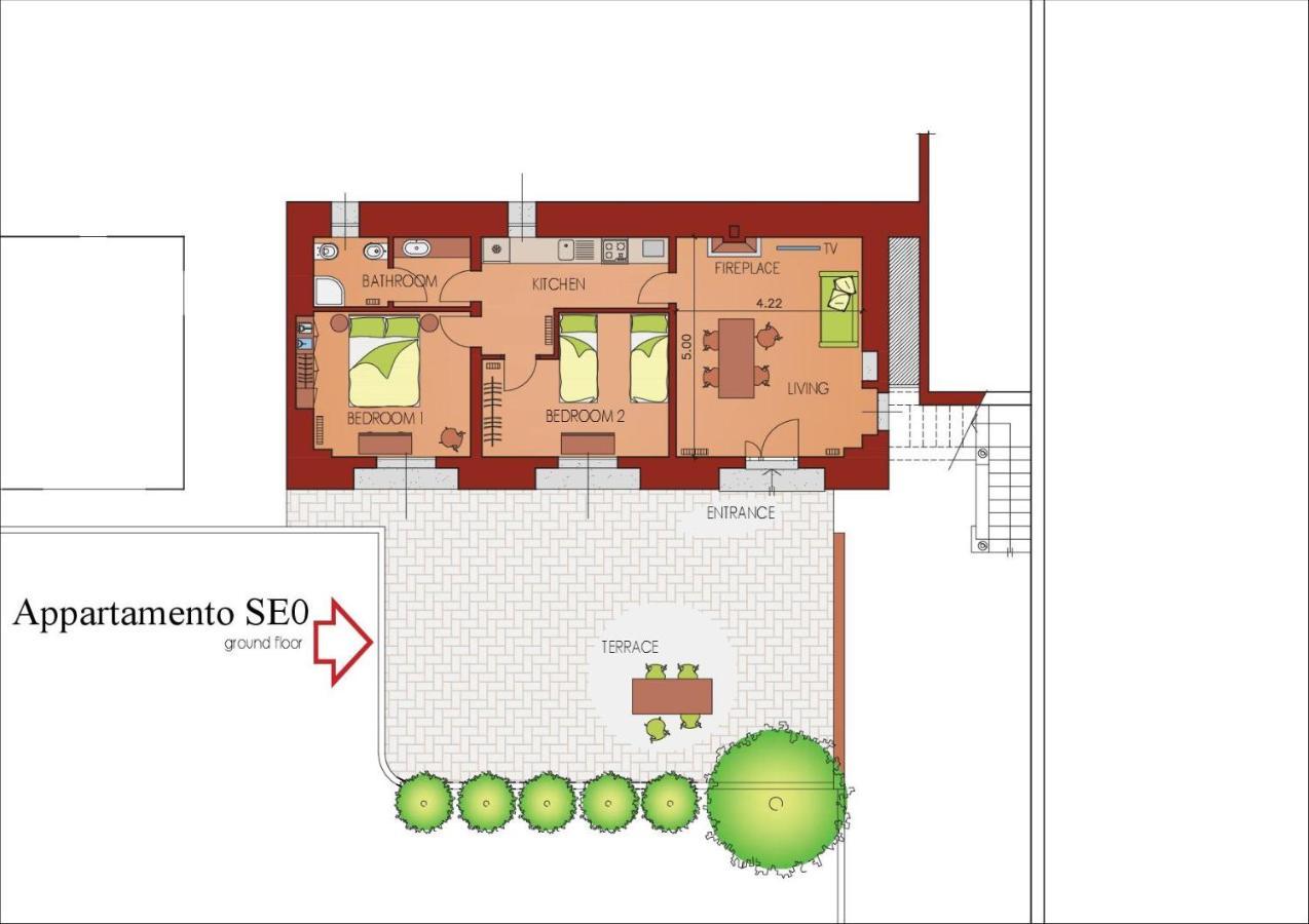 Apartmán Palazzo Barbo Pumenengo Pokoj fotografie